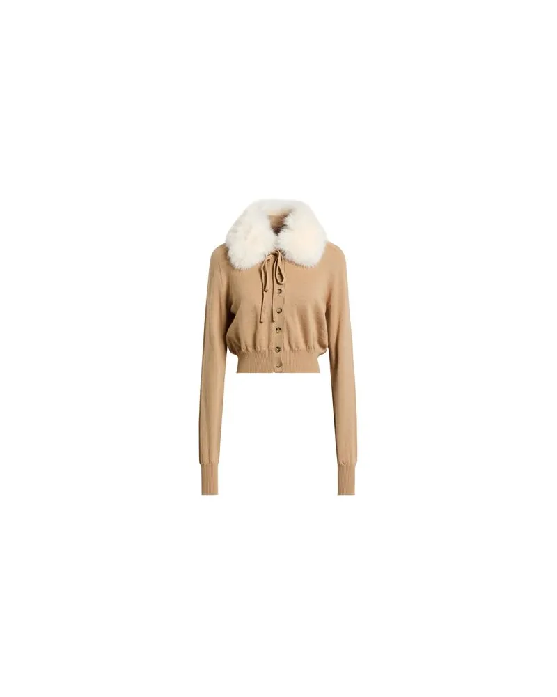 SPORTMAX STRICKWAREN - Strickjackenauf YOOX.COM Sand