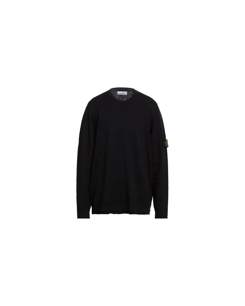 Stone Island STRICKWAREN - Pulloverauf YOOX.COM Schwarz