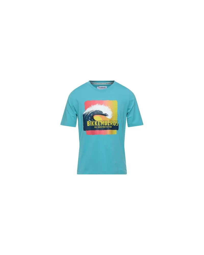 Bikkembergs TOPS - T-shirtsauf YOOX.COM Azurblau