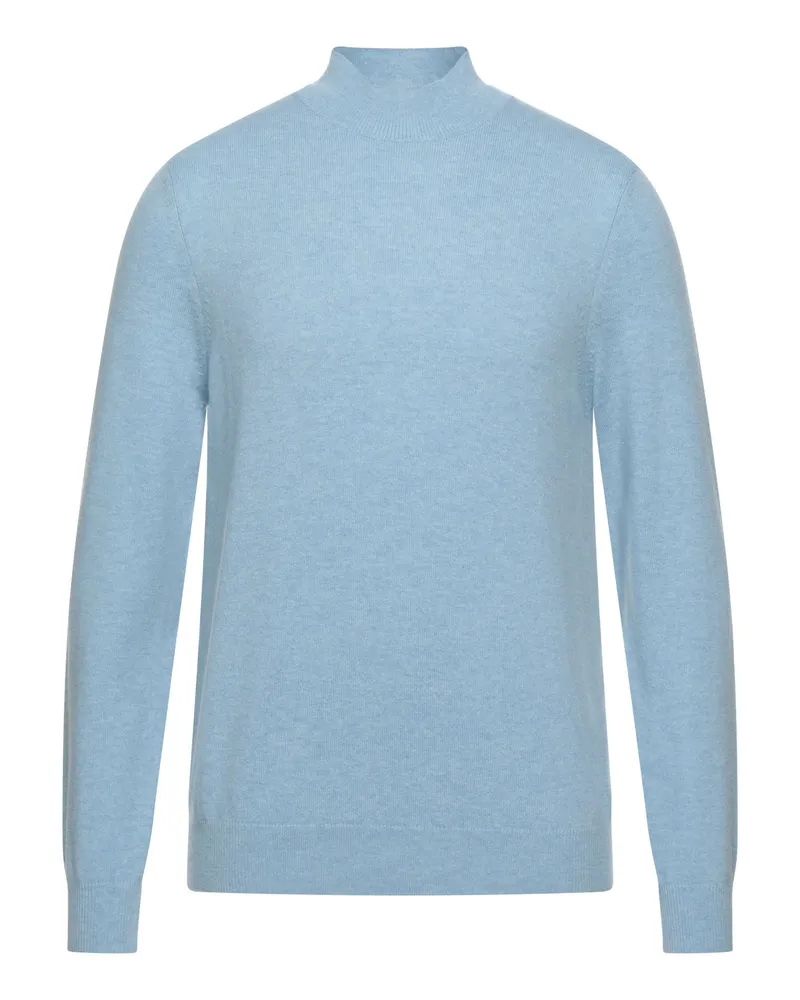 Malo Rollkragenpullover Azurblau