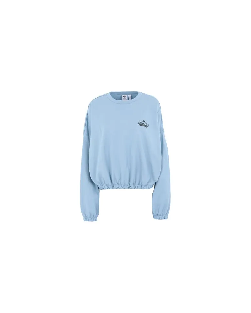 adidas SWEATSHIRT - TOPS - Sweatshirtsauf YOOX.COM Himmelblau