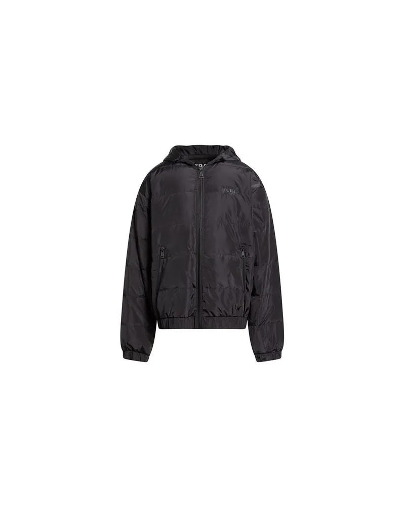 Versace Jeans JACKEN & MÄNTEL - Pufferjacken & Daunenjackenauf YOOX.COM Schwarz