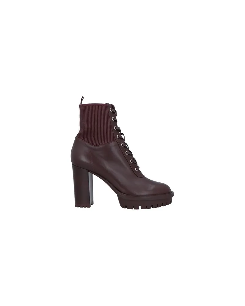 Gianvito Rossi SCHUHE - Stiefelettenauf YOOX.COM Schokobraun