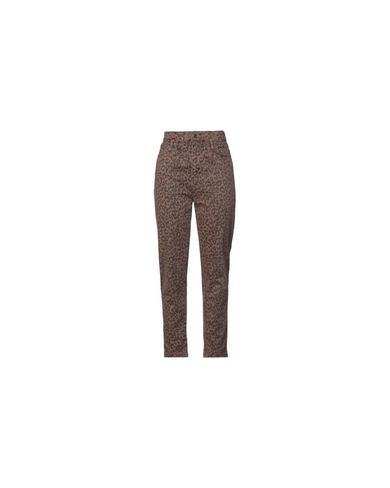 KONTATTO HOSEN & RÖCKE - Jeanshosenauf YOOX.COM Braun
