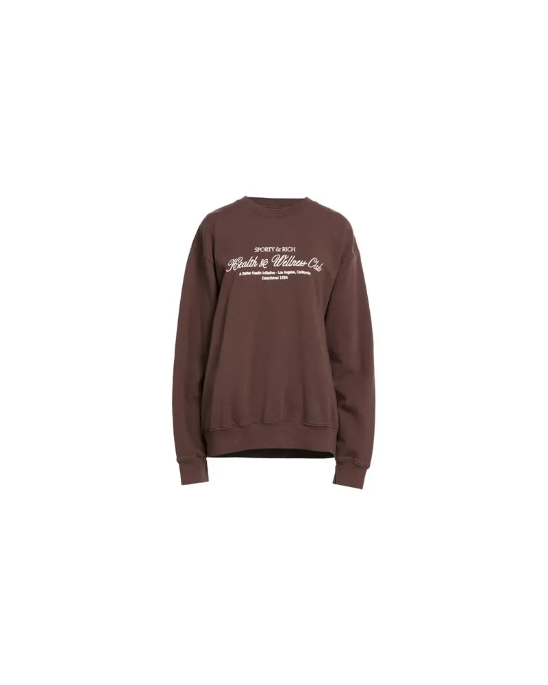 SPORTY & RICH TOPS - Sweatshirtsauf YOOX.COM Schokobraun