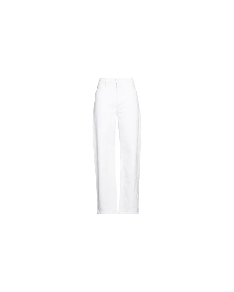 Mother HOSEN & RÖCKE - Jeanshosenauf YOOX.COM Weiß