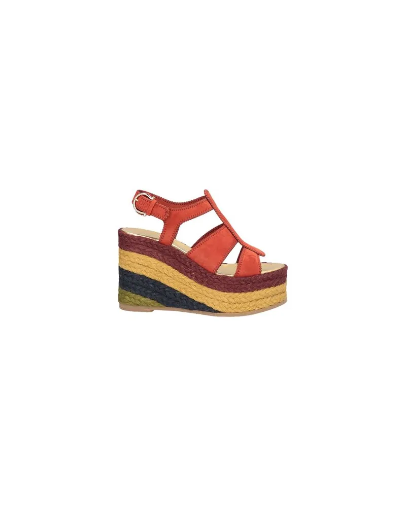 Ferragamo SCHUHE - Espadrillesauf YOOX.COM Ziegelrot