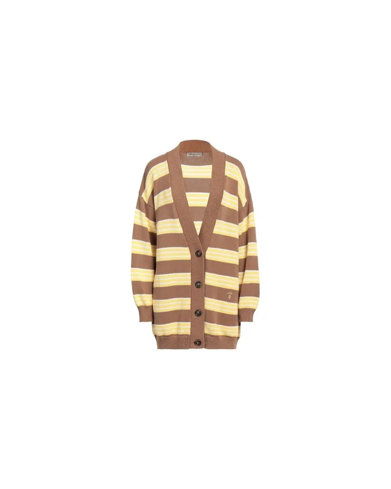 Trussardi STRICKWAREN - Strickjackenauf YOOX.COM Kamel