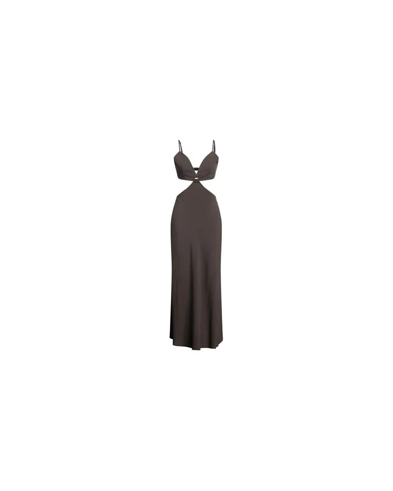 VICOLO KLEIDER - Maxi-Kleiderauf YOOX.COM Schokobraun
