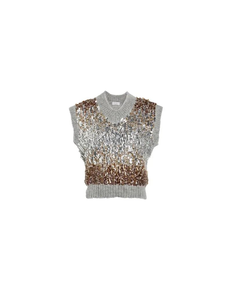 Brunello Cucinelli STRICKWAREN - Pulloverauf YOOX.COM Grau