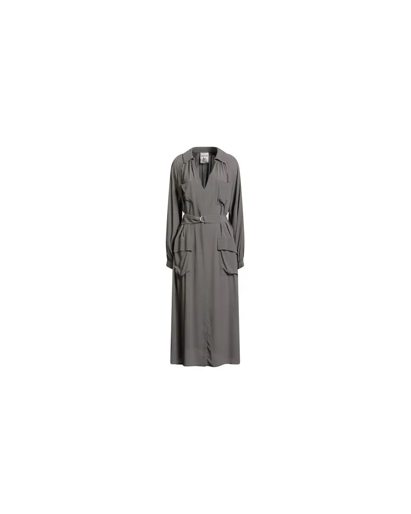 Semicouture KLEIDER - Midi-Kleiderauf YOOX.COM Grau
