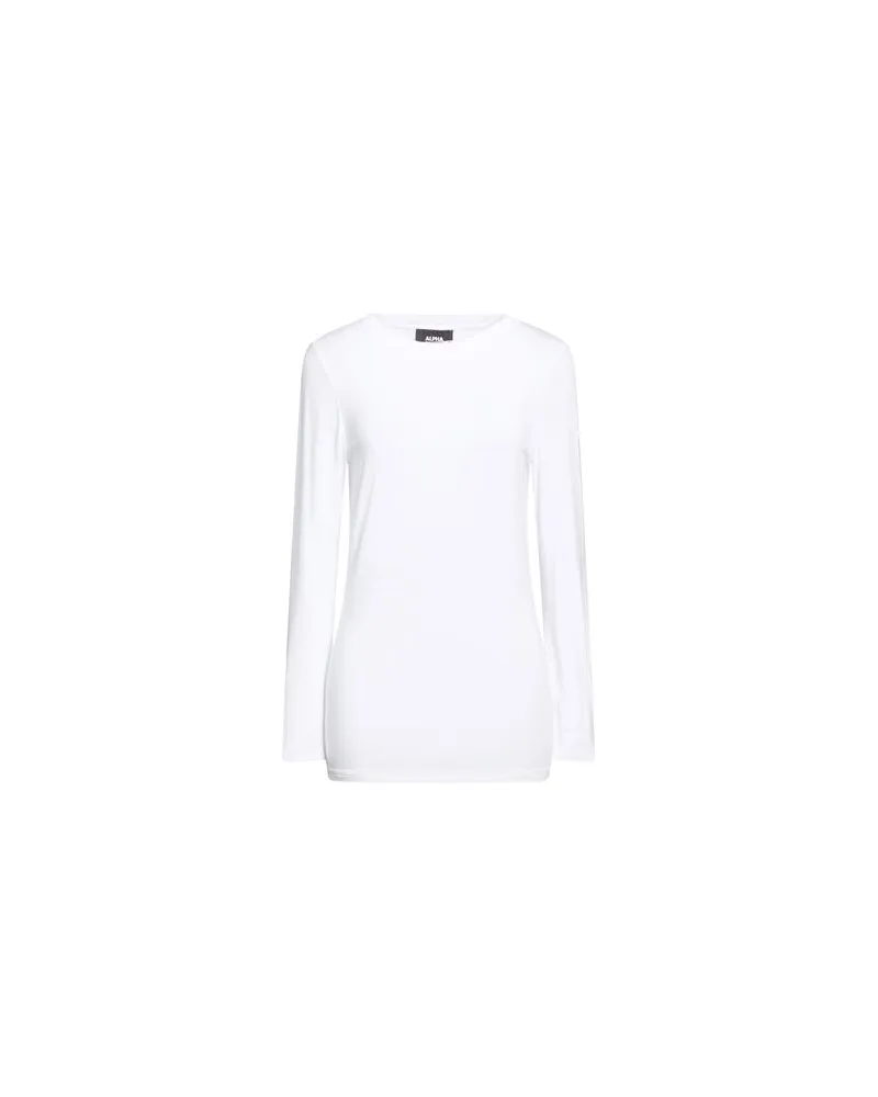 Alpha Studio TOPS - T-shirtsauf YOOX.COM Weiß