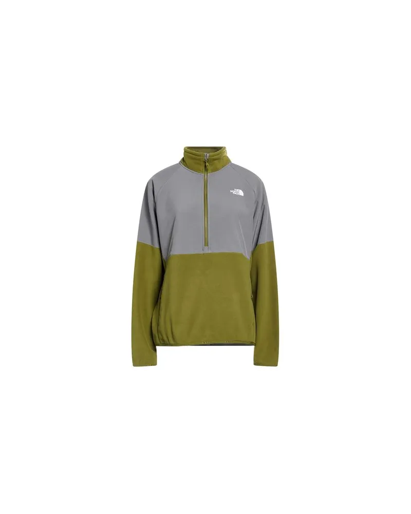 The North Face W GLACIER HEAVYWEIGHT 1/2 ZIP JACKET - TOPS - Sweatshirtsauf YOOX.COM Grau