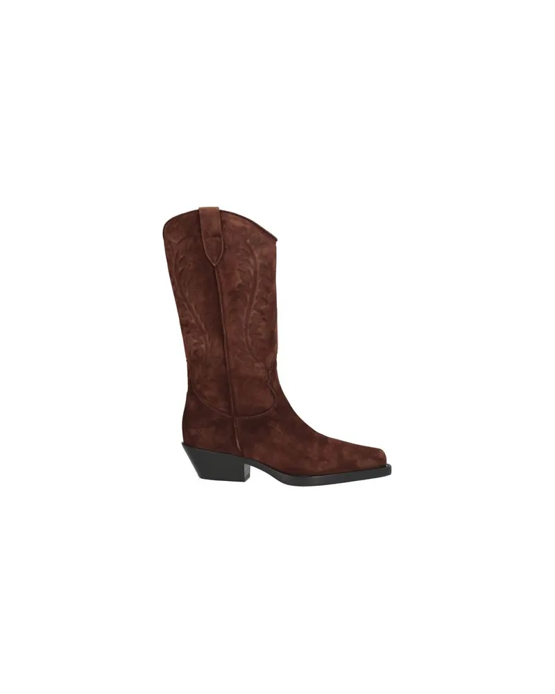 Anna F. SCHUHE - Stiefelauf YOOX.COM Braun