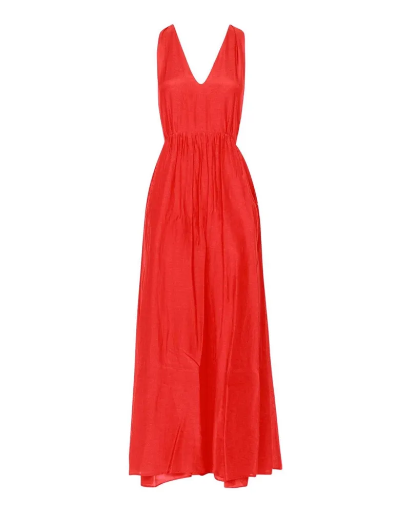 Semicouture Maxi-Kleid Rot