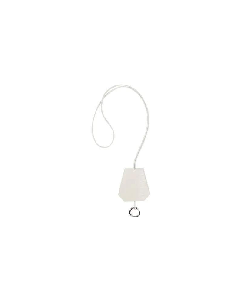 Maison Margiela Kleinlederwaren - Schlüsselanhängerauf YOOX.COM Elfenbein