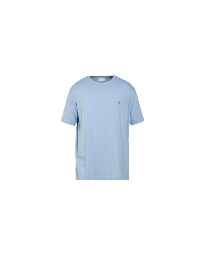Gant TOPS - T-shirtsauf YOOX.COM Hellblau