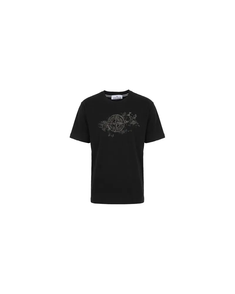 Stone Island TOPS - T-shirtsauf YOOX.COM Schwarz