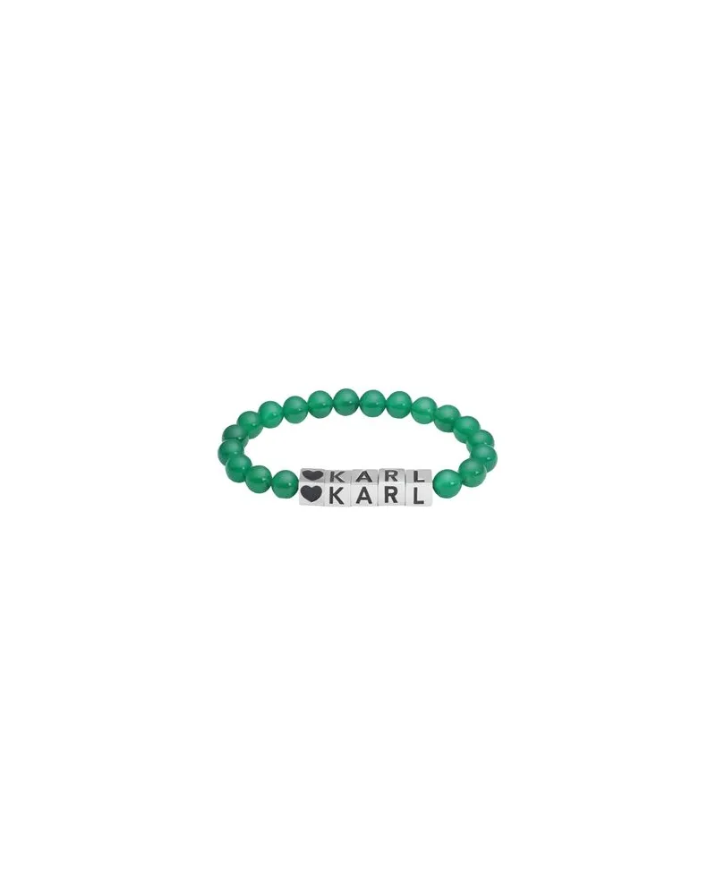 Karl Lagerfeld K/BEADS KARL CUBE BRACELET  - SCHMUCK und UHREN - Armbänderauf YOOX.COM Smaragdgrün
