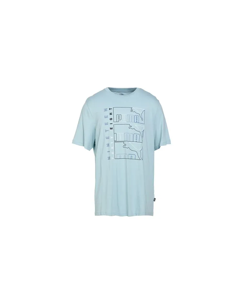 Puma TOPS - T-shirtsauf YOOX.COM Himmelblau