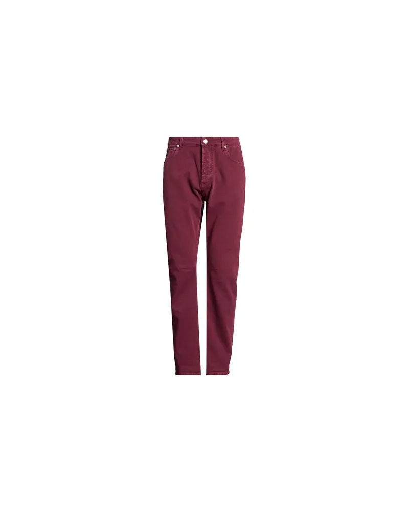 Brunello Cucinelli HOSEN & RÖCKE - Jeanshosenauf YOOX.COM Bordeaux