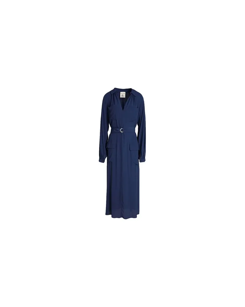 Semicouture KLEIDER - Midi-Kleiderauf YOOX.COM Nachtblau