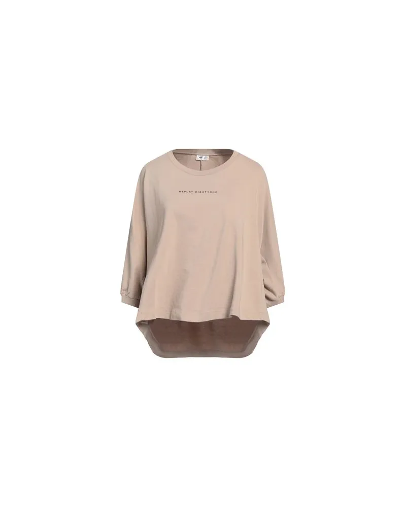 Replay TOPS - Sweatshirtsauf YOOX.COM Beige