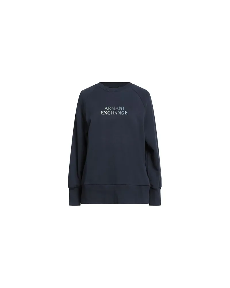 Armani Exchange TOPS - Sweatshirtsauf YOOX.COM Marineblau