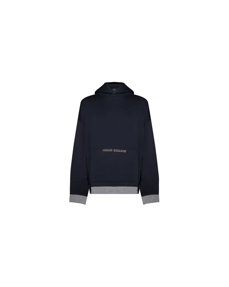 Armani Exchange TOPS - Sweatshirtsauf YOOX.COM Marineblau
