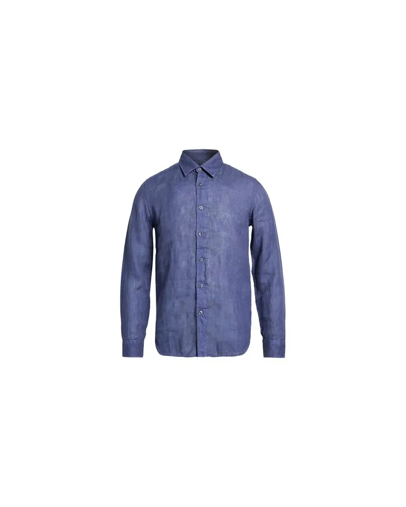 120% Lino TOPS - Hemdenauf YOOX.COM Marineblau