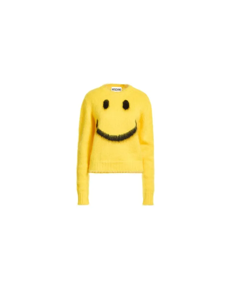 Moschino X SMILEY WORLD® - STRICKWAREN - Pulloverauf YOOX.COM Gelb