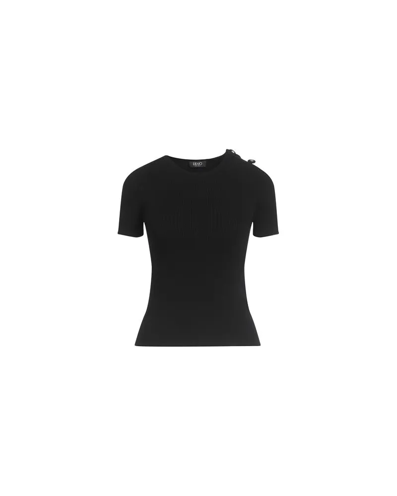 Liu Jo BETTER - STRICKWAREN - Pulloverauf YOOX.COM Schwarz