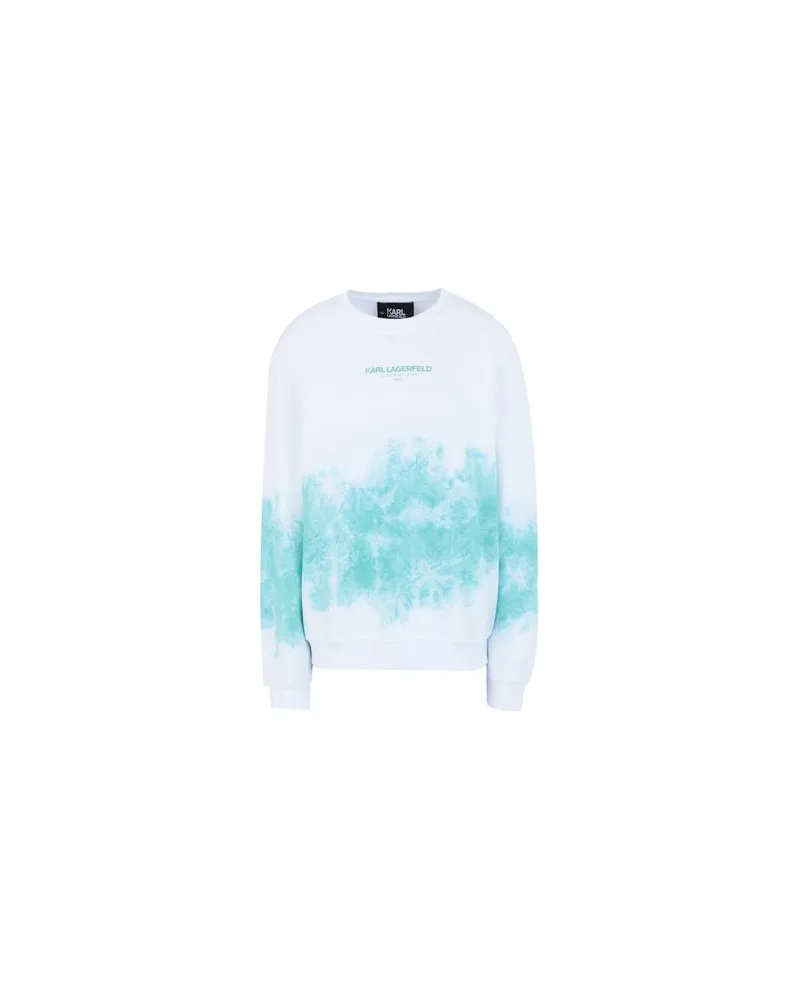 Karl Lagerfeld TIE-DYE LOGO SWEATSHIRT  - TOPS - Sweatshirtsauf YOOX.COM Grün