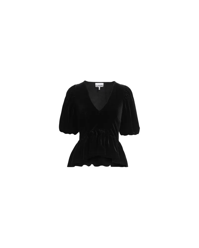 Ganni TOPS - Topsauf YOOX.COM Schwarz