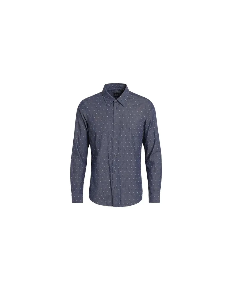 Armani Exchange TOPS - Hemdenauf YOOX.COM Taubenblau