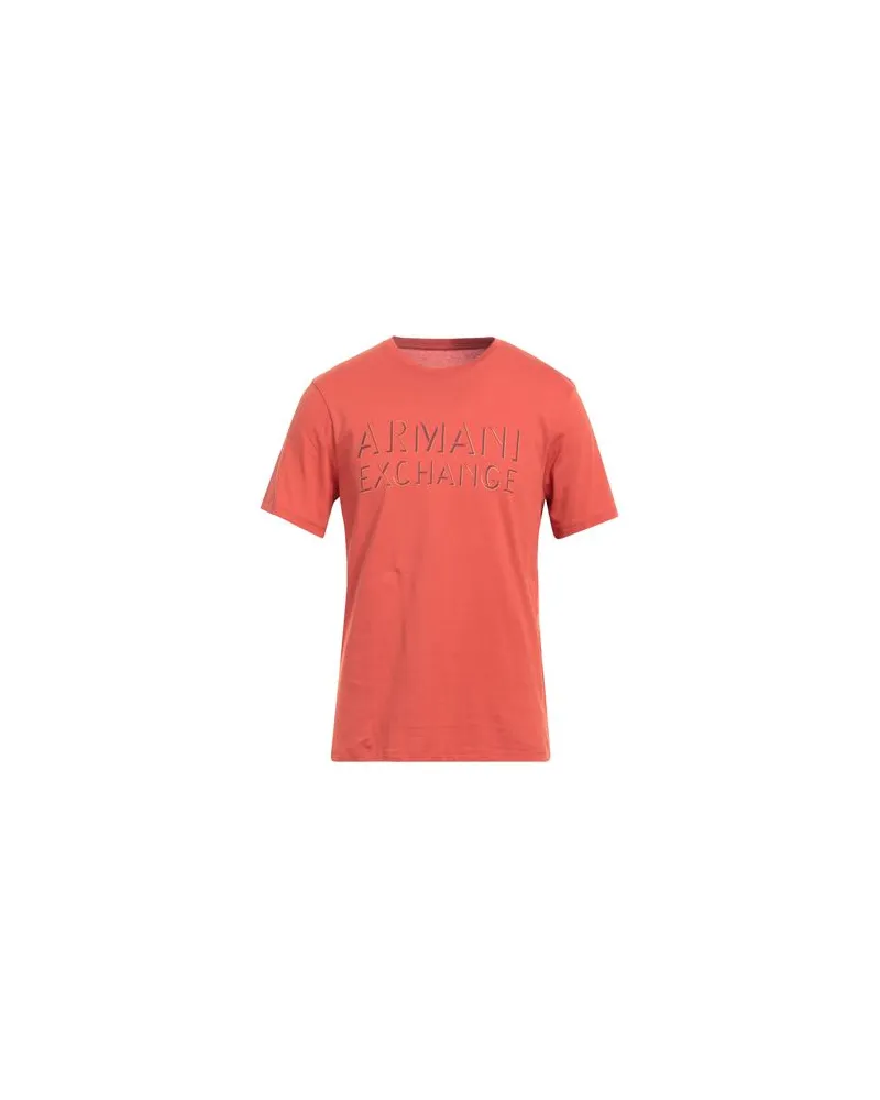 Armani Exchange TOPS - T-shirtsauf YOOX.COM Rostrot