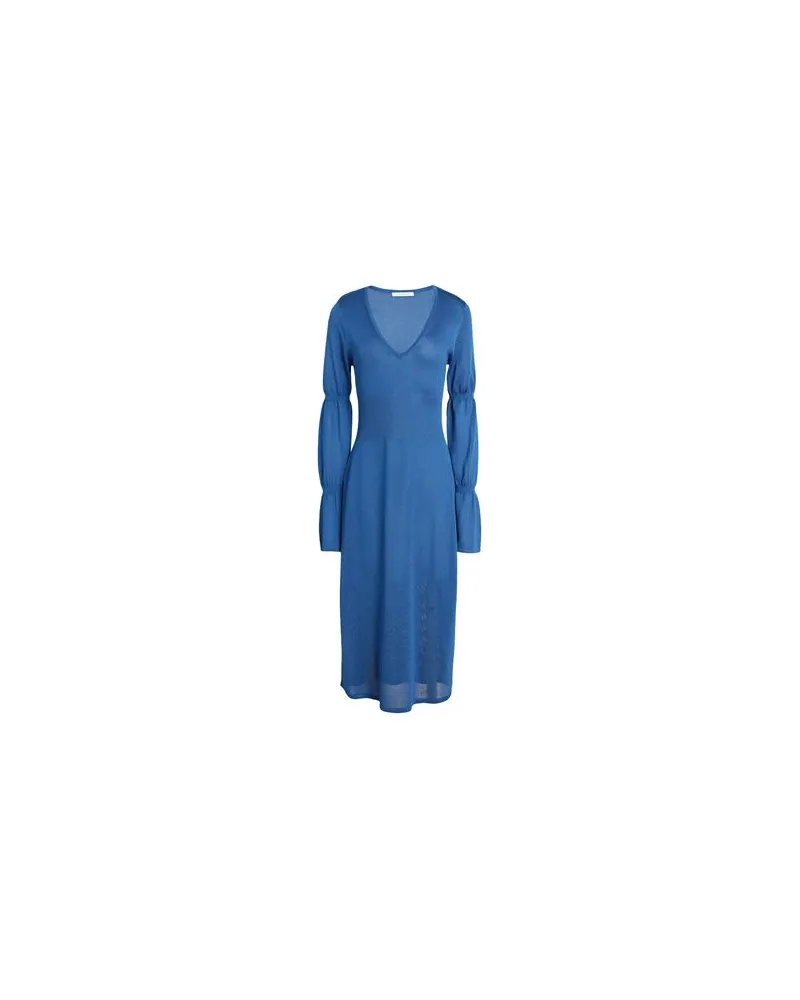 Ninety Percent KLEIDER - Midi-Kleiderauf YOOX.COM Blau