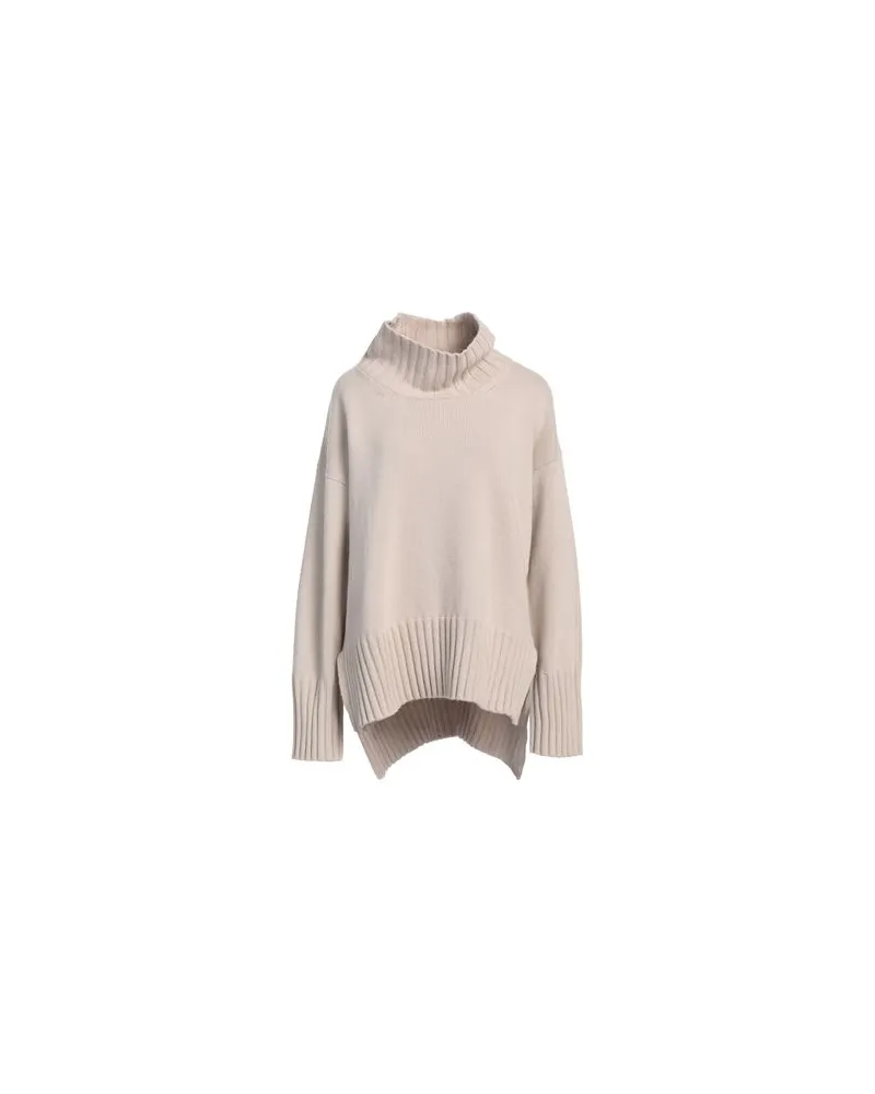 Alpha Studio STRICKWAREN - Rollkragenpulloverauf YOOX.COM Beige
