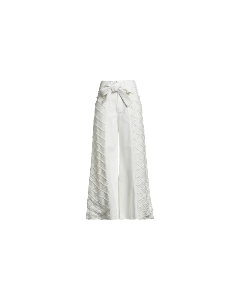 FARM Rio HOSEN & RÖCKE - Jeanshosenauf YOOX.COM Elfenbein