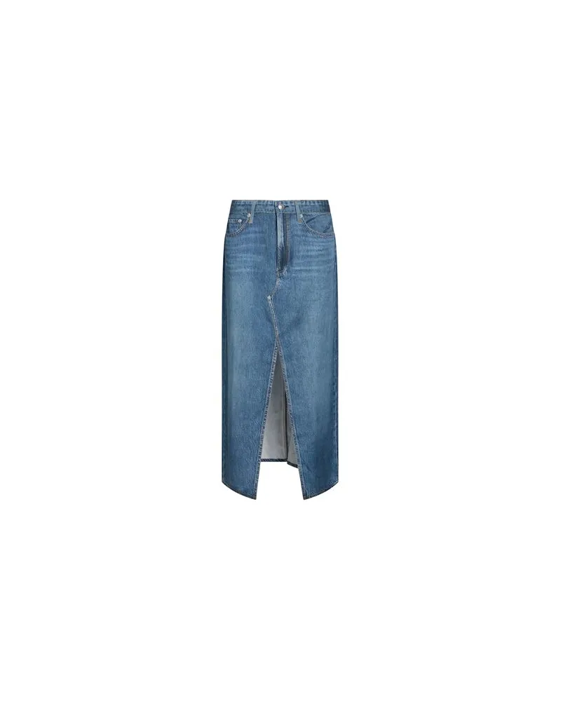 Rag & Bone HOSEN & RÖCKE - Midi-Röckeauf YOOX.COM Blau