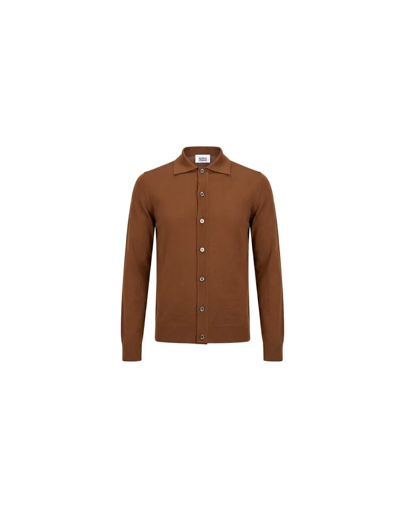 Alpha Studio TOPS - Hemdenauf YOOX.COM Braun