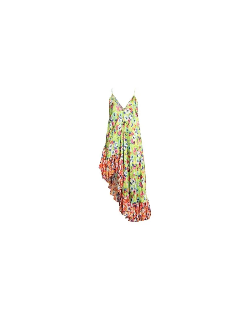 MSGM KLEIDER - Midi-Kleiderauf YOOX.COM Limettengrün