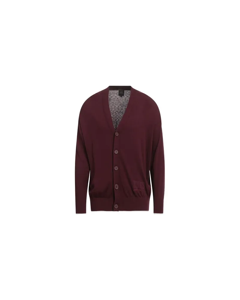Armani Exchange STRICKWAREN - Strickjackenauf YOOX.COM Bordeaux