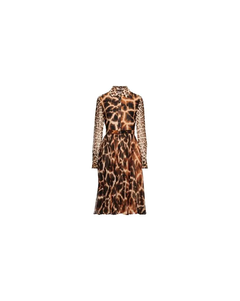 Roberto Cavalli KLEIDER - Midi-Kleiderauf YOOX.COM Sand