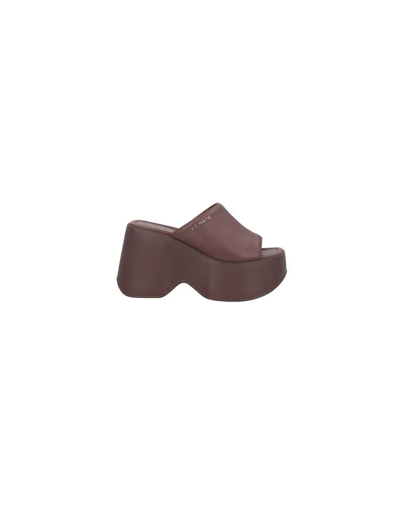 Vic Matié SCHUHE - Sandalenauf YOOX.COM Schokobraun