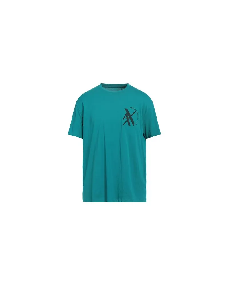 Armani Exchange TOPS - T-shirtsauf YOOX.COM Aquamarin