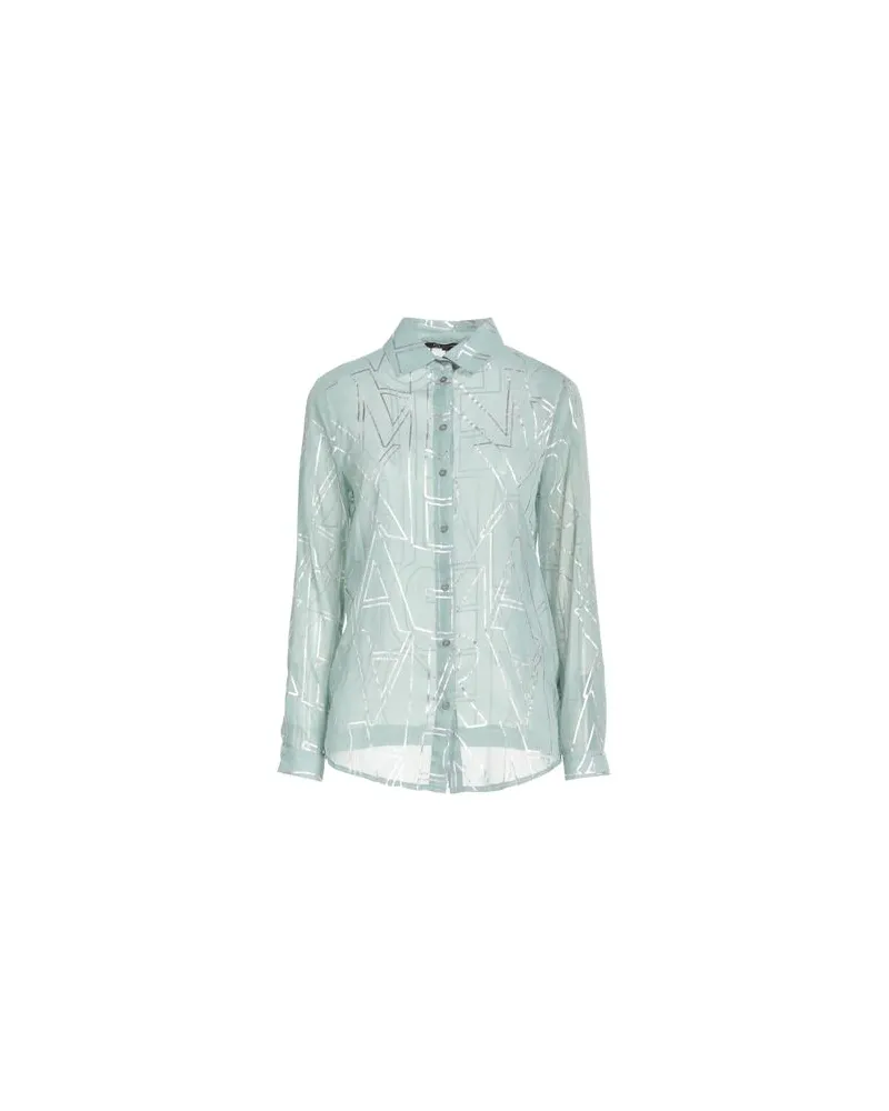 Armani Exchange TOPS - Hemdenauf YOOX.COM Salbeigrün