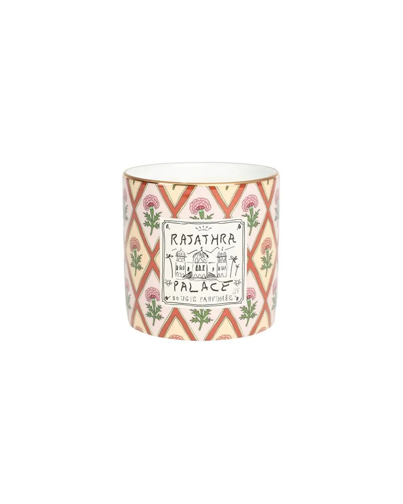 Ginori 1735 RAJATHRA PALACE - scented large candle gr 700  - DEKORATIONEN - Kerzenauf YOOX.COM Hellrosa