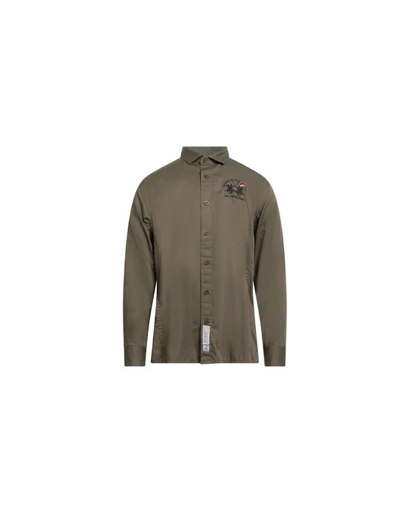 La Martina TOPS - Hemdenauf YOOX.COM Militärgrün