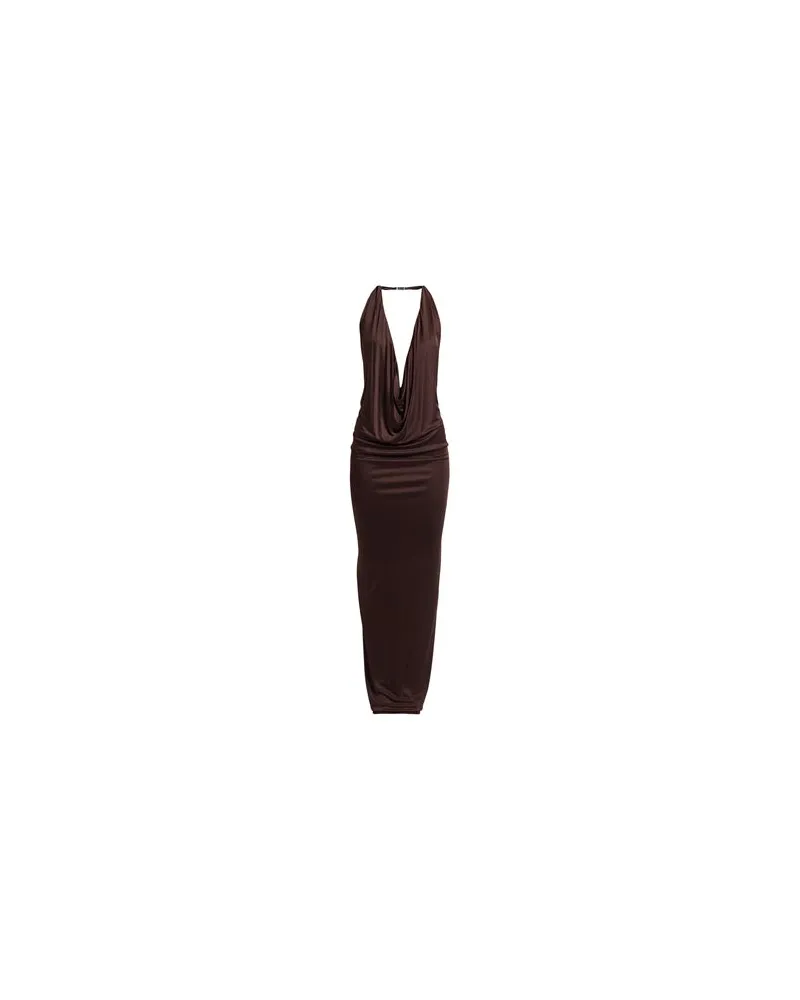 ATLEIN KLEIDER - Maxi-Kleiderauf YOOX.COM Schokobraun